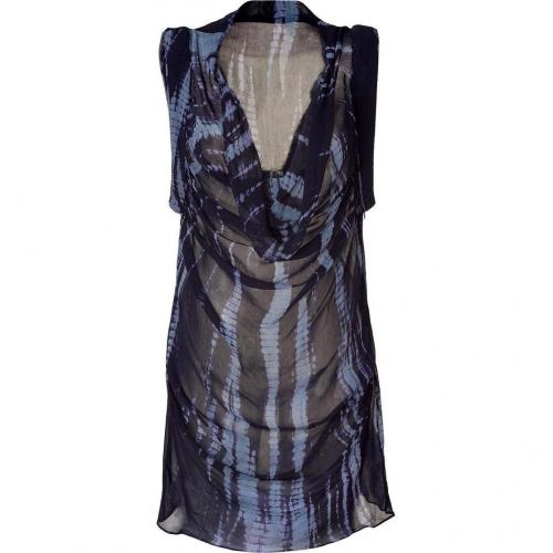 2nd Day Indigo Tie Dye Georgette Dress