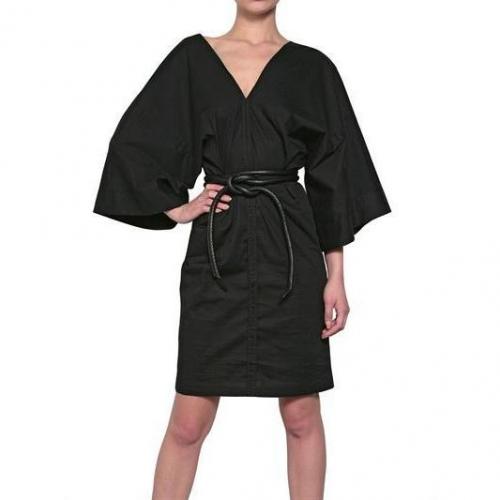 A.F.Vandevorst Stretch Baumwoll-Popelin Kimono Kleid