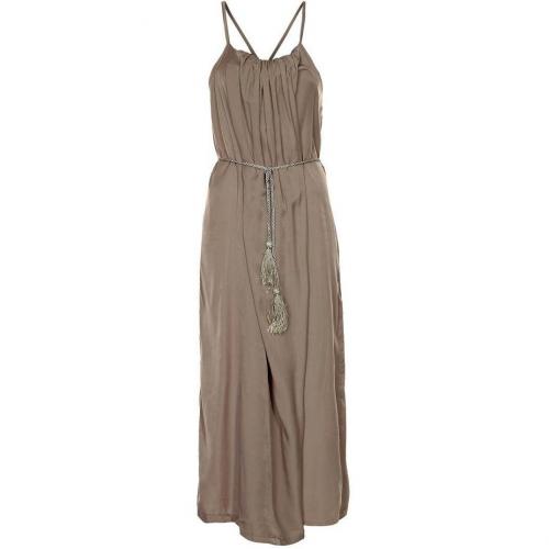 Aggabarti Maxikleid taupe 