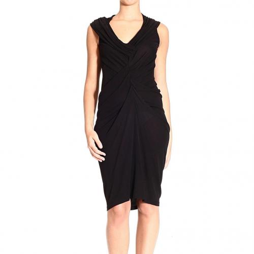 Alexander Mcqueen Sleeveless drape jersey dress