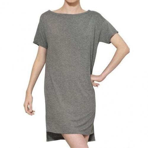 Alexander Wang Kleid Aus Kunstseidenjersey Grau
