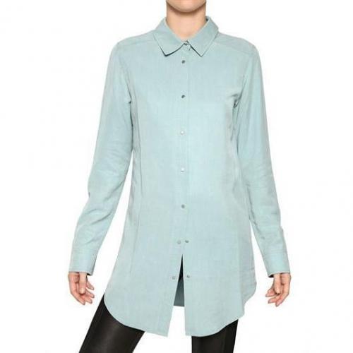 Alexander Wang Tencel Chambray Hemd Kleid