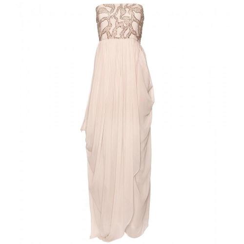 Alice + Olivia Bess Schulterfreies Seidenkleid
