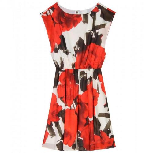 Alice + Olivia Seidenkleid Mit Floralem Print
