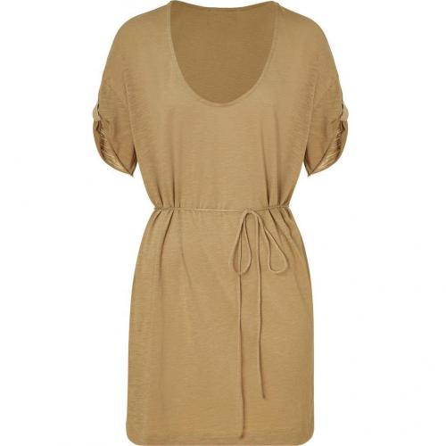 American Vintage Biscuit Drawstring Mini-Dress