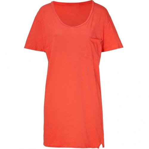 American Vintage Grapefruit Cotton T-Shirt Dress