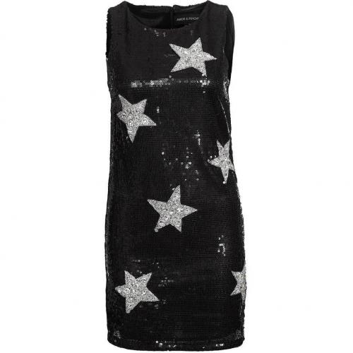 Amor & Psyche Cocktailkleid / festliches Kleid schwarz mit Sternen 
