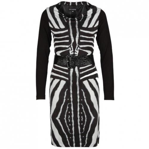 Ana Alcazar Jerseykleid schwarzgrau 