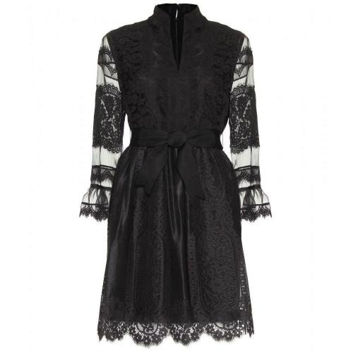 Anna Sui Spitzenkleid Mit Ripsgürtel