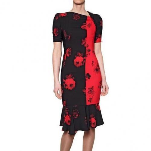 Antonio Marras Druck Techno Crepe De Chine Kleid