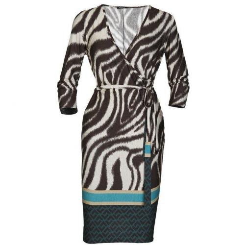 Apart Jerseykleid braun Gestreift 