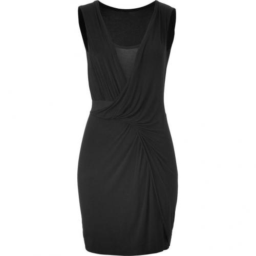 Bailey 44 Black Draped Dress Tasmanian Devil