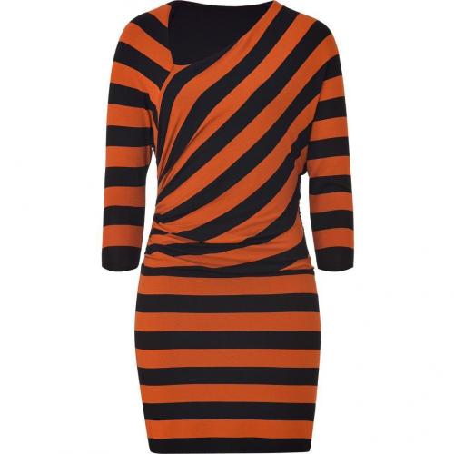 Bailey 44 Tomato/Black Striped Dress