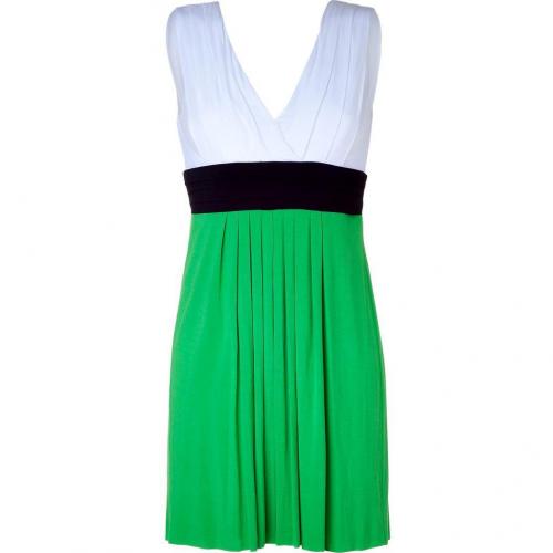 Bailey 44 White/Navy/Green Paddle Puss Dress