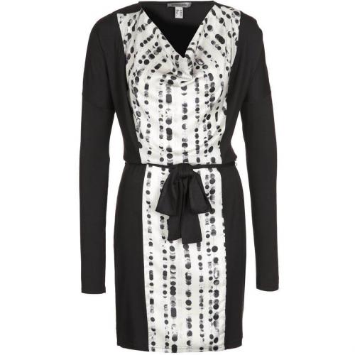 Bandolera Jerseykleid Weiß Schwarz 