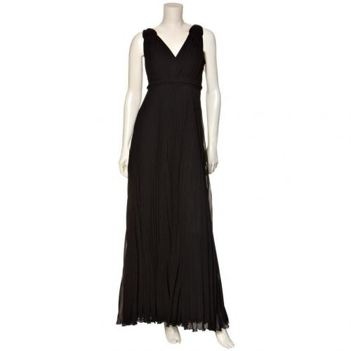 Blacky Dress langes Plissee-Kleid 