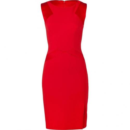 Blumarine Scarlet Red B-Fabric Pencil Kleid