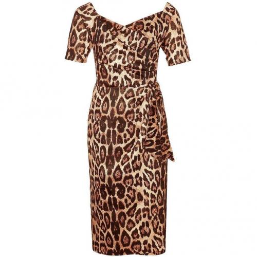 Bombshell by Katya Wildman Etuikleid gold leopard 