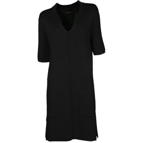 Bruuns Bazaar Strickkleid mit Fronttaschen schwarz