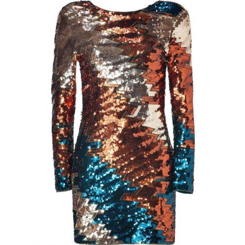 By Malene Birger Mystery Copper/Petrol Sequined Dress