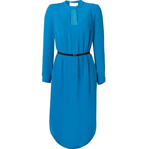 By Malene Birger Ocean Blue Belted Ulfaria Dress