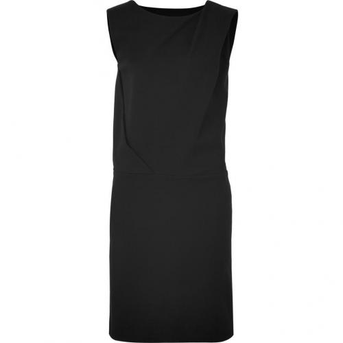 Cacharel Black Draped Kleid with Side Pockets