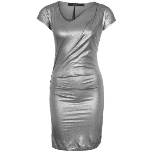 Calvin Klein Jeans Jerseykleid silver