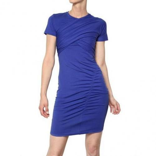 Carven Gerafftes Jersey Stretch Kleid