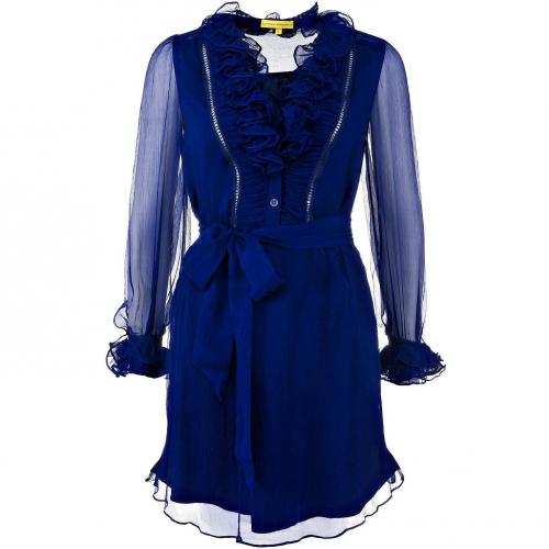 Catherine Malandrino Seidenkleid Royalblau