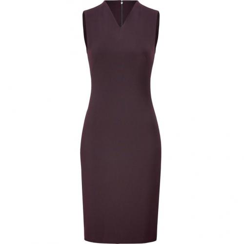 Cédric Charlier Burgundy Sleeveless Sheath Dress