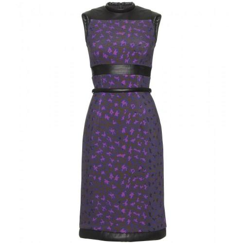 Christopher Kane Print-Kleid Mit Ledergürtel