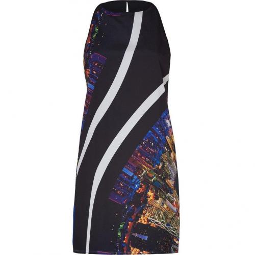 Clover Canyon Black-Multi Citylights Printed Dress