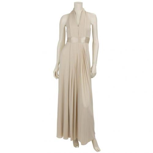 Coast Neckholder-Kleid Goddess Beige