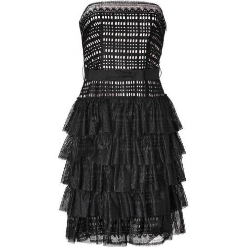 Collette Dinnigan Black Strapless Lace Dress