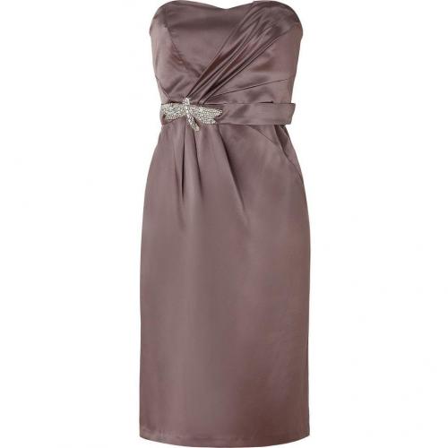 Collette Dinnigan Donkey Strapless Silk Dress