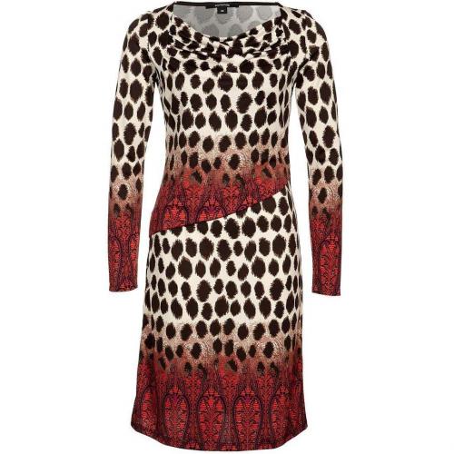 comma, Blusenkleid Rot Creme Leo 