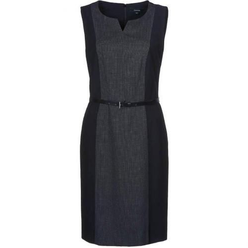 comma, Etuikleid black mit Gürtel  