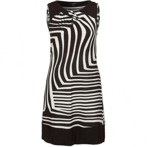 comma, Jerseykleid black/white 