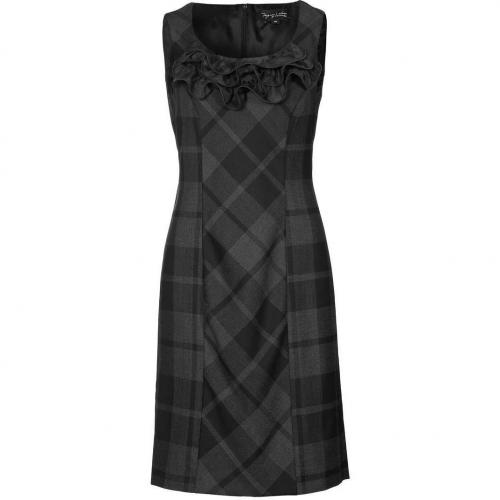 comma, Jerseykleid grey/black check 