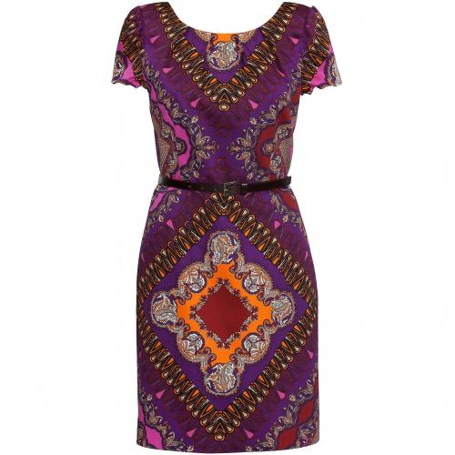 comma Kleid bunt Violett