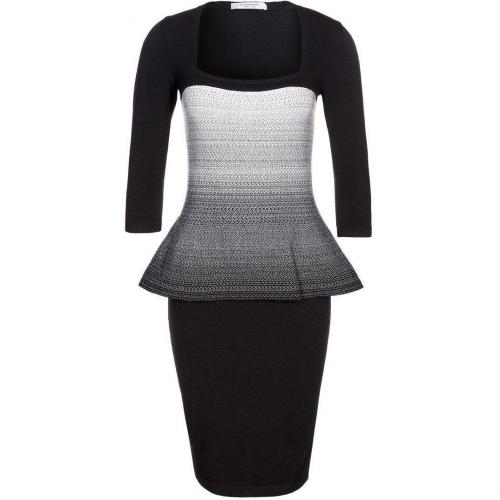 D. Exterior Strickkleid grauschwarz 