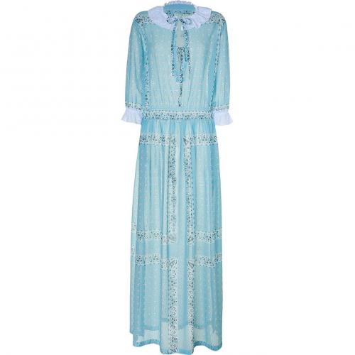 D&G Dolce & Gabbana Azure maxi Kleid with side slits