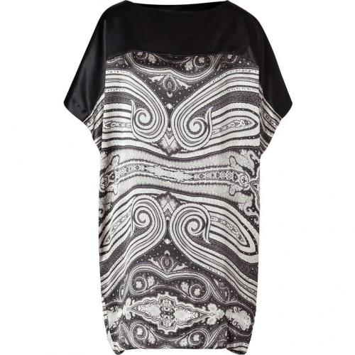 Day Birger et Mikkelsen Black Silk Satin Print Dress