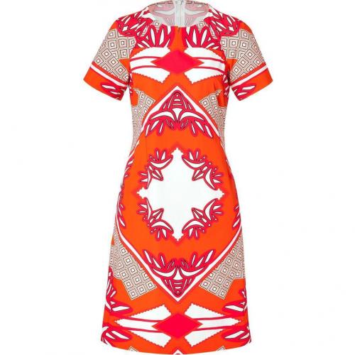 Derek Lam Sunset Multi Graphic Print Cotton Dress