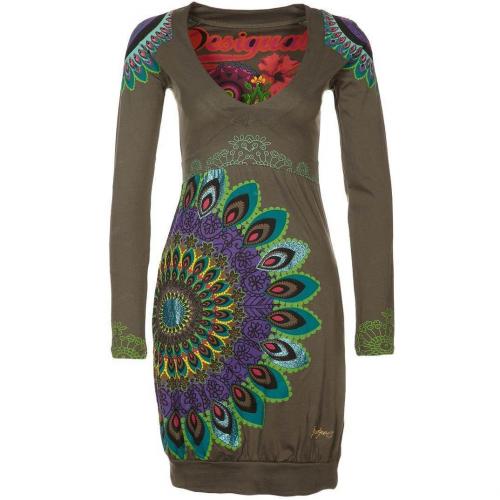 Desigual Parker Jerseykleid verde botella
