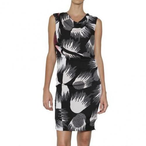 Diane von Furstenberg Drapiertes Und Bedrucktes Georgette Kleid