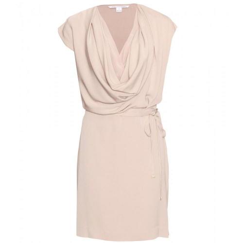 Diane von Furstenberg New Reara Drapiertes Kleid Beige