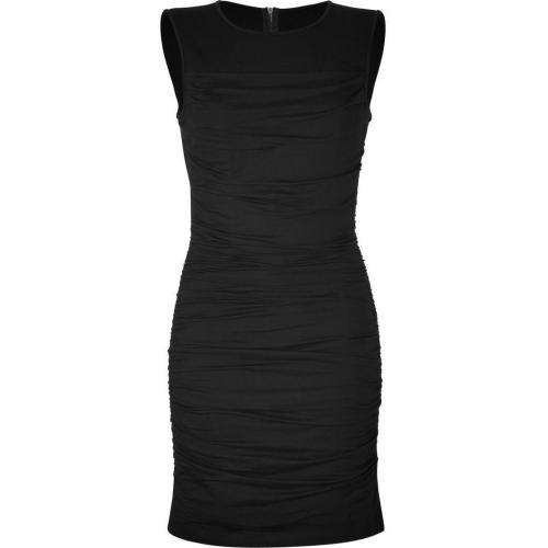 DKNY Black Ruched Kleid