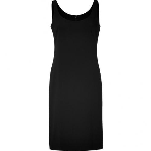 DKNY Black Sleeveless Scoopneck Kleid