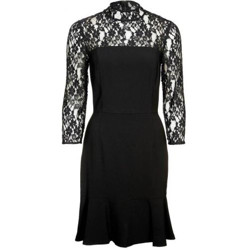 Dkny Cocktailkleid / festliches Kleid black weißes Muster 